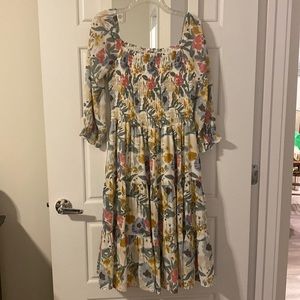 Baltic Born Marta smocked midi dress - size large